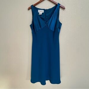 Evan Picone Teal Midi Dress